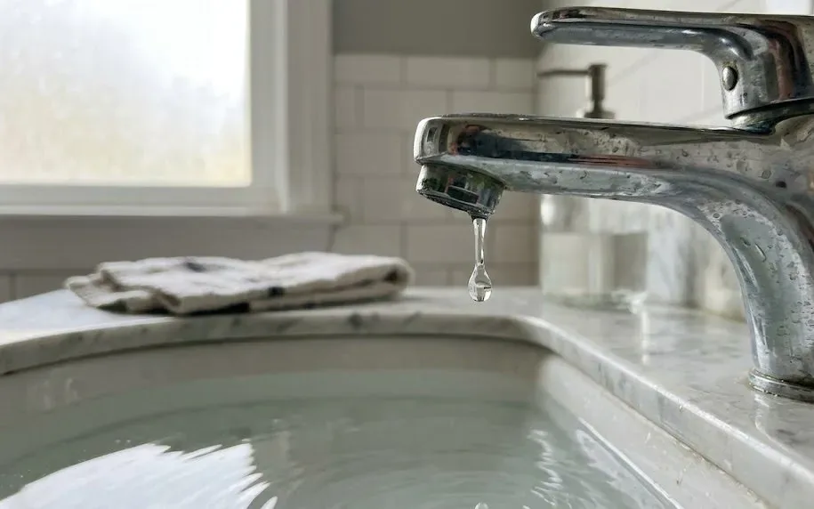 Leaky faucet and water leak problem